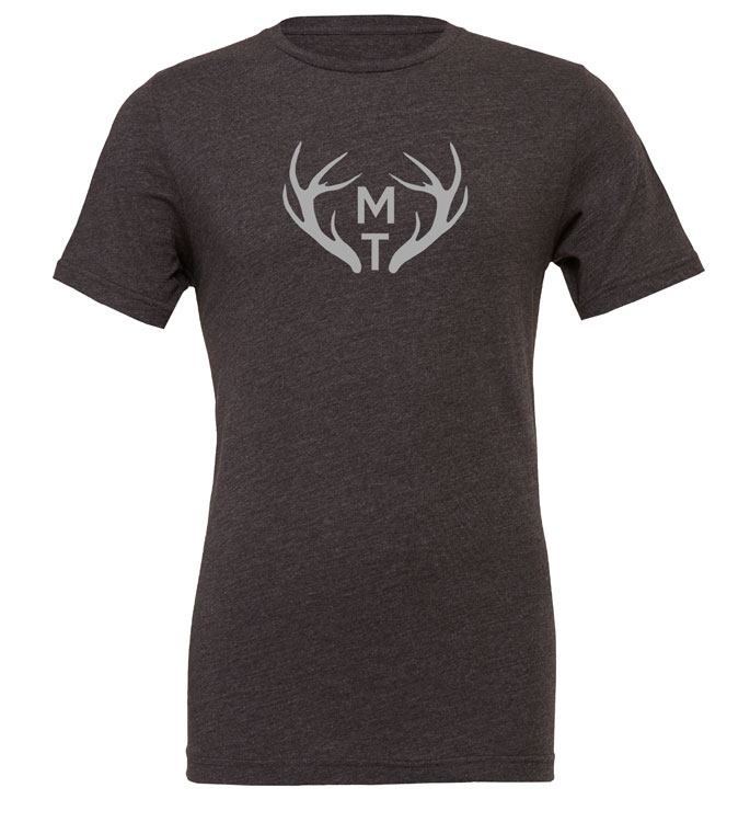 MT Brand Apparel Unisex Crew Neck "Montana Antler" TShirt MT Brand